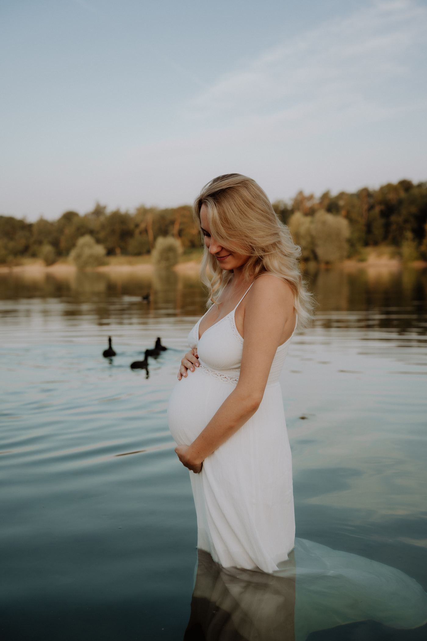 Einblick Babybauch See